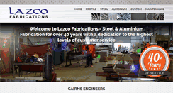 Desktop Screenshot of lazcofabrications.com.au